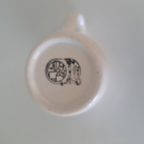 Syracuse Syralite Creamer Pitcher With Orange Stripe Design - Picture 3 of 10